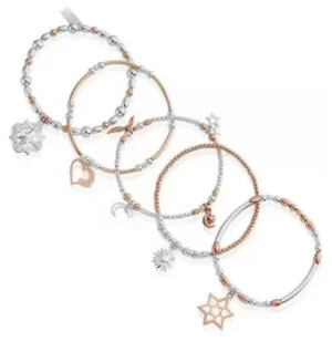 ChloBo Inner Spirit Stack Of 5 Bracelets MBSTA5IS Jewellery