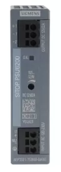 Siemens SITOP PSU6200 Switch Mode DIN Rail Power Supply 85 264V ac Input, 12V dc Output, 2A 24W