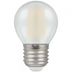 Crompton LED Round ES E27 Filament Pearl 4W - Warm White