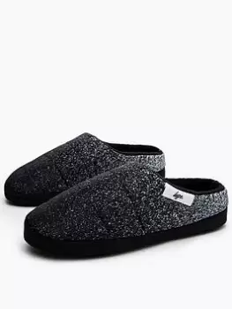 Hype Boys Speckle Fade Slippers - Black/White, Size 10-11 Younger