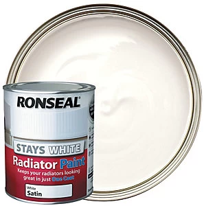 Ronseal Stays White Radiator Paint Satin 750ml