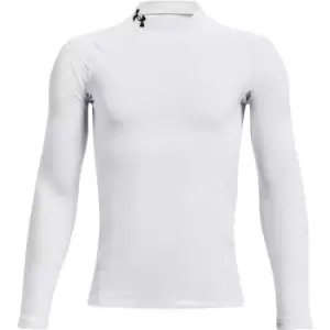 Under Armour Armour Mock Layer Long Sleeve Top - White