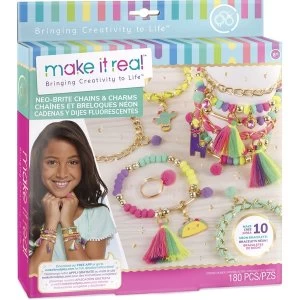 Make It Real Neo-Brite Chains & Charms Activity Set
