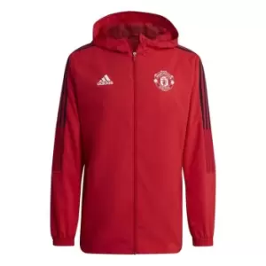 adidas Manchester United Pre Match Jacket Mens - Red