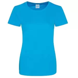 AWDis Just Cool Womens/Ladies Girlie Smooth T-Shirt (XL) (Sapphire Blue)