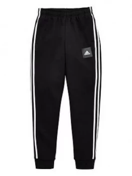 Adidas Childrens 3 Stripe Pants - Black