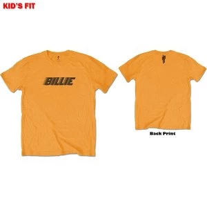 Billie Eilish - Racer Logo & Blohsh Kids 11 - 12 Years T-Shirt - Orange