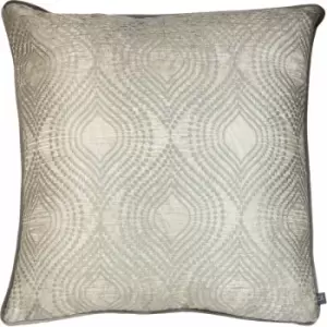 Prestigious Textiles - Radiance Woven Piped Edge Cushion Cover, Pumice, 55 x 55 Cm