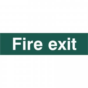 Scan Fire Exit Sign 200mm 50mm Standard