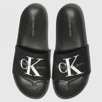 CALVIN KLEIN Black & White Viggo Sandals