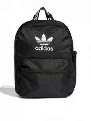 adidas Originals Small Adicolor Backpack, Black/White, Men