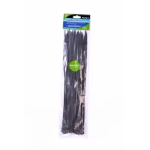 50 Piece 3.6MM X 350MM Black Cable Ties
