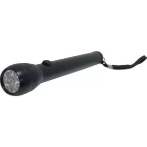 6 LED Super Bright Black Case Torch Requires 2XAA