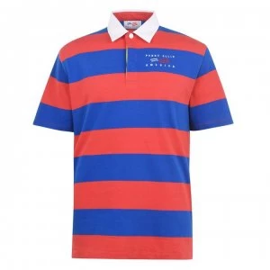 Perry Ellis Perry Rugby Short Sleeve Polo Shirt - 620 Poppy Red
