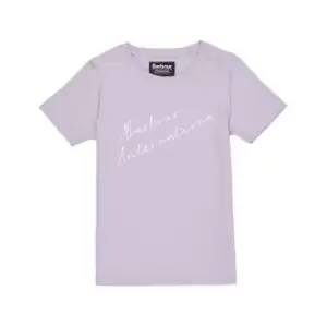 Barbour International Girls Rossin T-Shirt - Purple