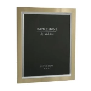 8" x 10" - Impressions Gold & Silver Aluminium Photo Frame