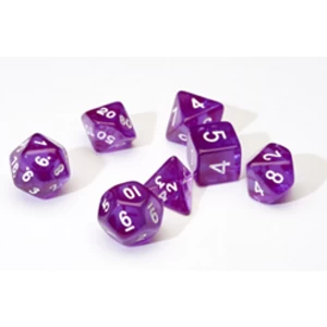Sirius Dice - Translucent Purple Poly Set