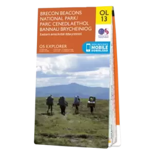 Map of Map of Brecon Beacons National Park (Eastern Area)