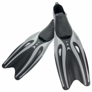 Divetech Explorer Fins X-Large (UK Size 10-12) Black/Silver