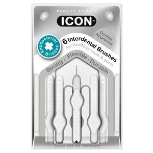 Icon Antibacterial Interdental brush X6 ISO Size 00 0.35mm