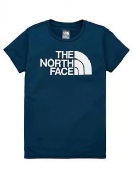 The North Face Girls Reaxion T-Shirt - Navy Size M 10-12 Years, Women