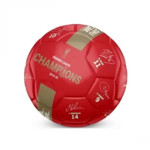 Liverpool Champions 19 20 Signature Ball Size 5