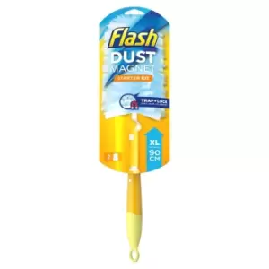 Flash Duster Dust Magnet XL Starter Kit - 1 XL Handle and 2 Refills