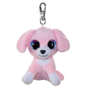 Lumo Stars Mini Keyring - Dog Pinky Plush Toy