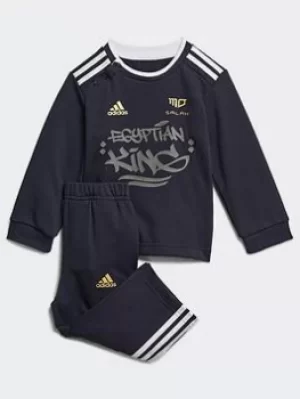 Boys, adidas Mo Salah Set, Blue/Gold/White, Size 6-9 Months