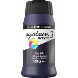 Daler Rowney - System 3 Acrylic Paint Deep Violet 500ml