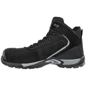 Albatros Mens Runner XTS Leather Mid Cut Safety Boots (7 UK) (Black) - Black