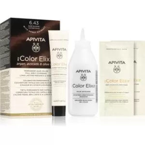 Apivita My Color Elixir hair colour ammonia-free shade 6.43 Dark Blonde Copper Gold
