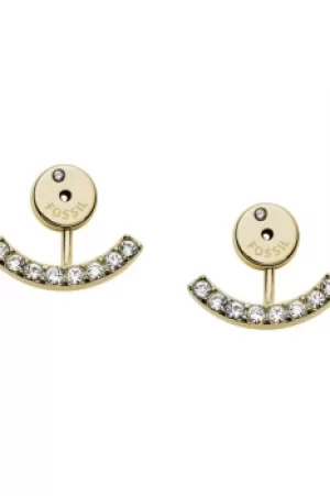 Fossil Jewellery Curved Crystal Ear Jacket Earrings JEWEL JF02390710