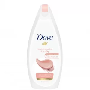 Dove Renewing Glow Pink Clay Body Wash 450ml