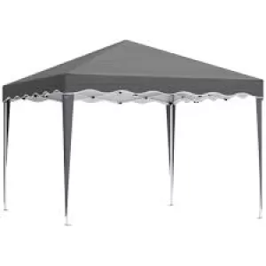 Outsunny 3 x 3m Grey Pop-Up Gazebo with Carry Bag Shelter with Carry Bag Grey - wilko - Garden & Outdoor