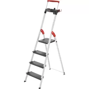 Hailo TopLine L100 safety ladder, max. load up to 150 kg, 4 steps
