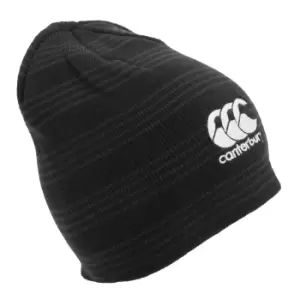 Canterbury Team Mens Winter Beanie Hat (One Size) (Black/White)