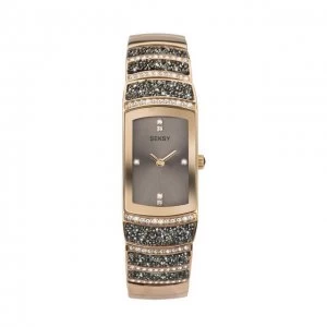 Seksy Grey And Rose Gold Fashion Watch - 2743