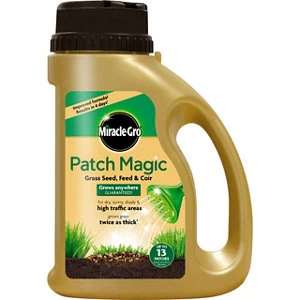 Miracle-Gro Patch Magic Grass Seed Feed & Coir Shaker 1kg