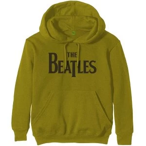 The Beatles - Drop T Logo Mens X-Large Pullover Hoodie - Green