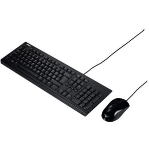 Asus U2000 Wired Keyboard and Mouse Desktop Kit USB 1000 DPI UK Lyout