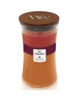 Woodwick Large Hourglass Trilogy Candle ; Autumn Harvest