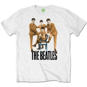 The Beatles Chair Mens X-Large T-Shirt - White