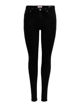 ONLY Onlpower Mid Push Up Skinny Fit Jeans Women Black