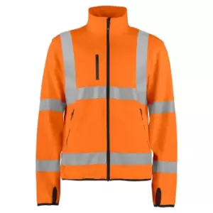 Projob Mens Light High-Vis Soft Shell Jacket (M) (Orange/Black)