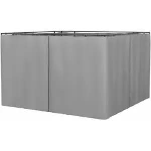 3 x 3(m) Universal Gazebo Replacement Sidewall Set w/ 4 Panels, Grey - Outsunny