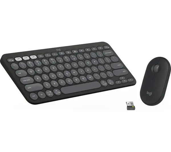 Logitech Pebble 2 MK380 Wireless Keyboard & Mouse Set - Graphite