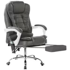 Neo Dark Grey Gaming Computer Recliner Massage Chair With Footrest
