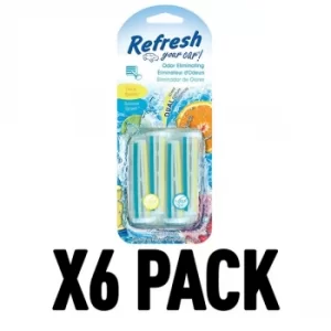 Citrus Sparkle & Summer Splash (Pack Of 6) Refresh Vent Stick