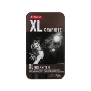 Derwent XL Tin of 6 Graphite